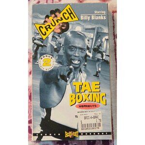 Crunch Tae Boxing Workouts with Billy Blanks VHS 1999 Kickology & Tae Boxing Jam